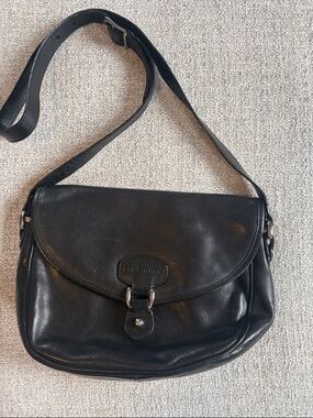 Cole Haan Black Pebbled Leather Crossbody Bag